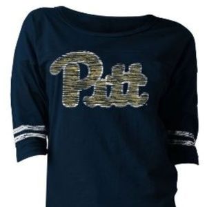 Pitt Panthers Women's 3/4 Sleeve Scoop Tee by 5th
